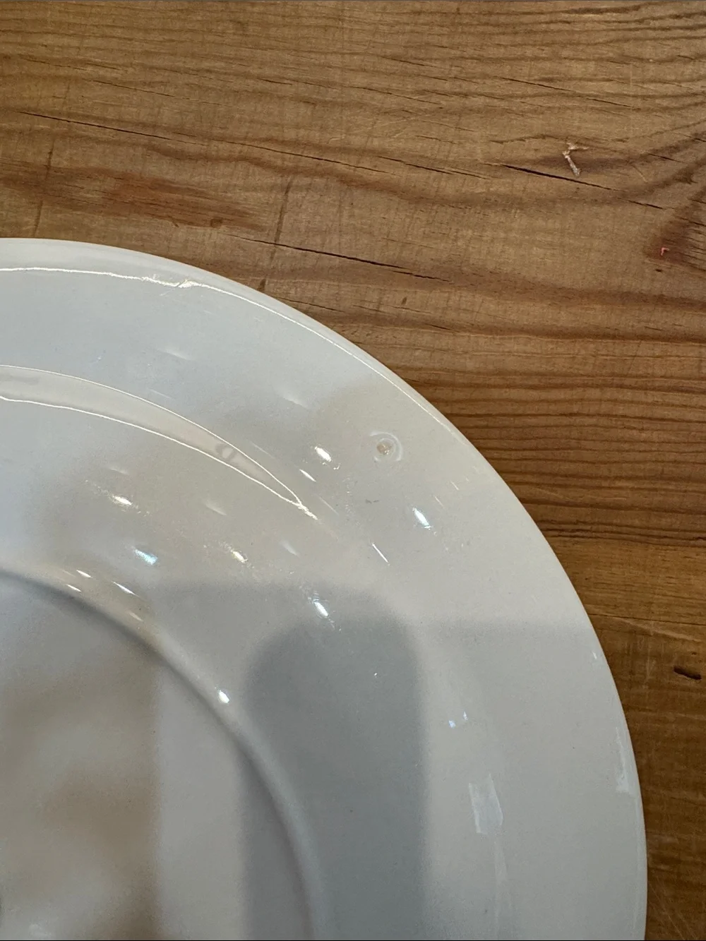 Vintage Ironstone Brentwood (Adams Back Stamp) 10 1/8 Dinner Plate Blue + White